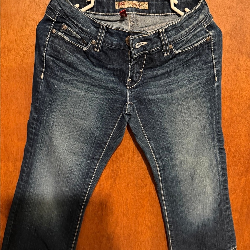 BKE Dark Blue Ankle Jeans